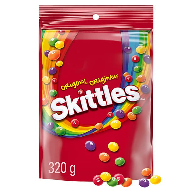 Skittles Original, Chewy Candy Bowl Size Bag, 1 Pack, 320g Per Pack - Original Skittles
