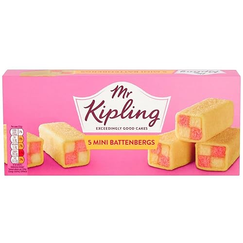 Mr Kipling Mini Battenberg Cake 5Pk By Mr. Kipling (Pack of 1)