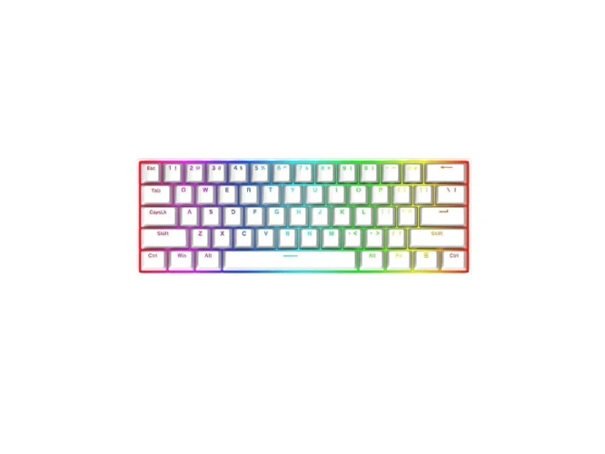 PC klávesnice Redragon Dragonborn K630 Rgb White Brown Switch mechanická Nové - Prokonzole.cz