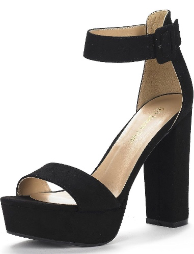 DREAM PAIRS Women's Hi-Lo High Heel Platform Pump Sandals