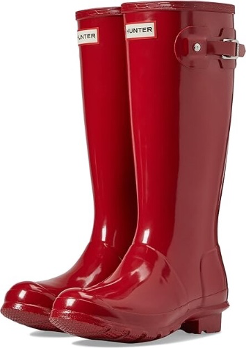 Bright Red hunter boots 