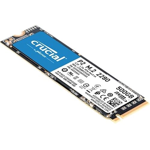 Crucial P2 1TB 3D NAND NVMe PCIe M.2 SSD Up to 2400MB/s - CT1000P2SSD8 - 1 TB