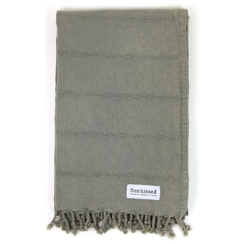 Capri • Sand Free Beach Towel - Sage Green / L • 100cm x 180cm • 40"W x 72"L