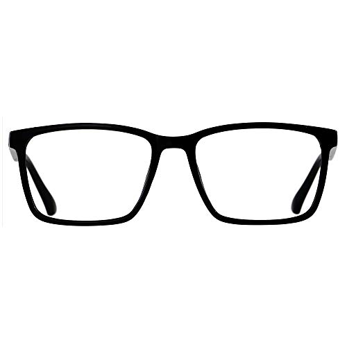 ANDWOOD Blue Light Blocking Glasses Men Women Computer Filter Large Frame Bluelight Blocker Anti Blue Ray Lightweight AR002 - Black | Anti-blue Light Lens