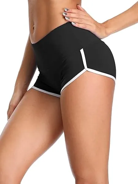 CADMUS Women's Workout Yoga Gym Shorts - Small - Pack of 1:1301# Black