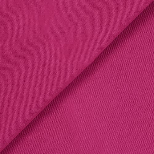 Tessuto Cotone al Metro Tinta Unita Vari Colori Tappezzeria Tende H 280 CM (Al Metro, 306 Fucsia) - Al Metro - 306 Fucsia