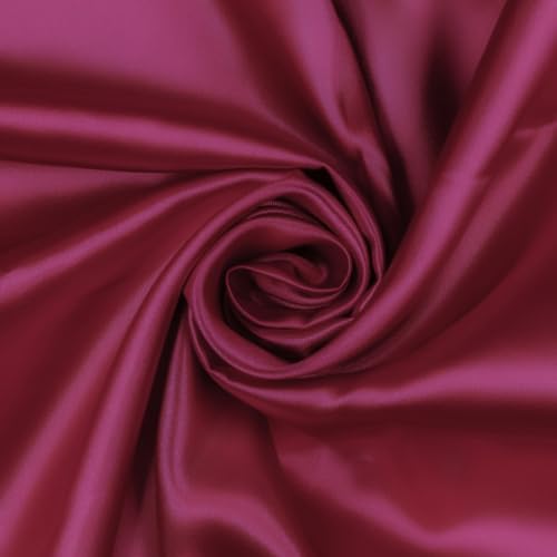 Mondo Tessuti – Pannello Raso Morbido Tinta Unita 100x150cm (Fucsia) - Fucsia