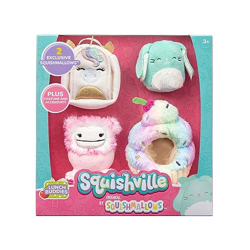 Squishville SQM0479 Accessory Set Breaks Fun, Super Soft Mini Squishmallows, 5 cm Plush Toy with Accessories