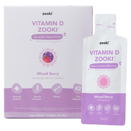 Vitamin D Zooki | 360 servings / Mixed Berry