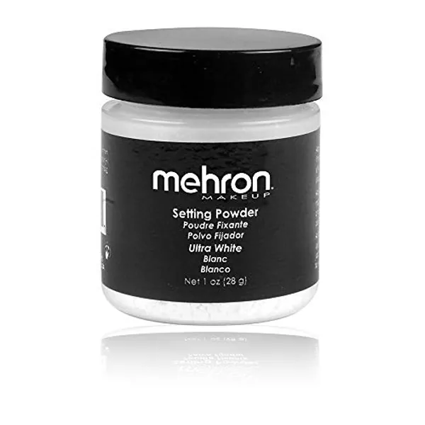 Mehron Makeup Setting Powder (1 oz) (Ultra White)
