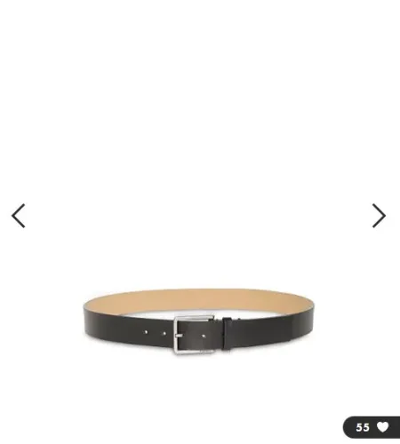 Calvin Klein – Gürtel mit Schnalle in Schwarz