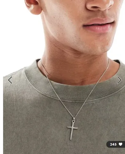 Lost Souls – Halskette aus Edelstahl mit Kreuzanhänger