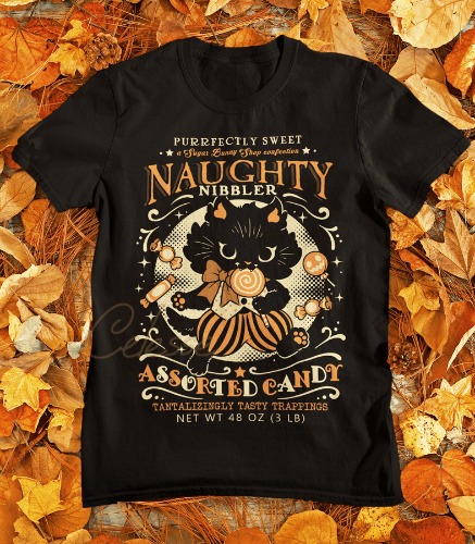 Naughty Nibbler Assorted Candy Shirt | small