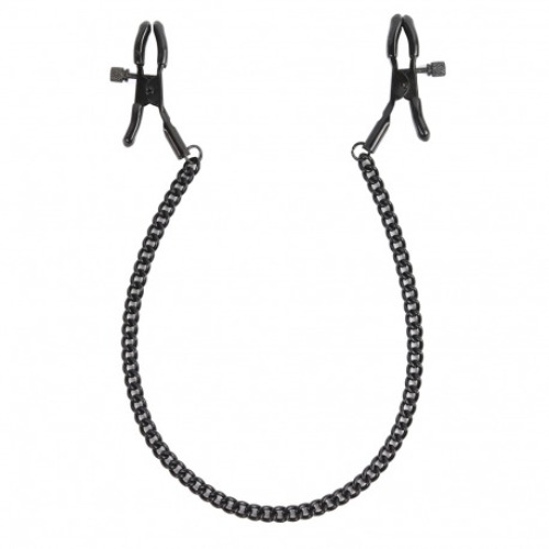 Pinzas con Cadena para Pezones Negras Diversual