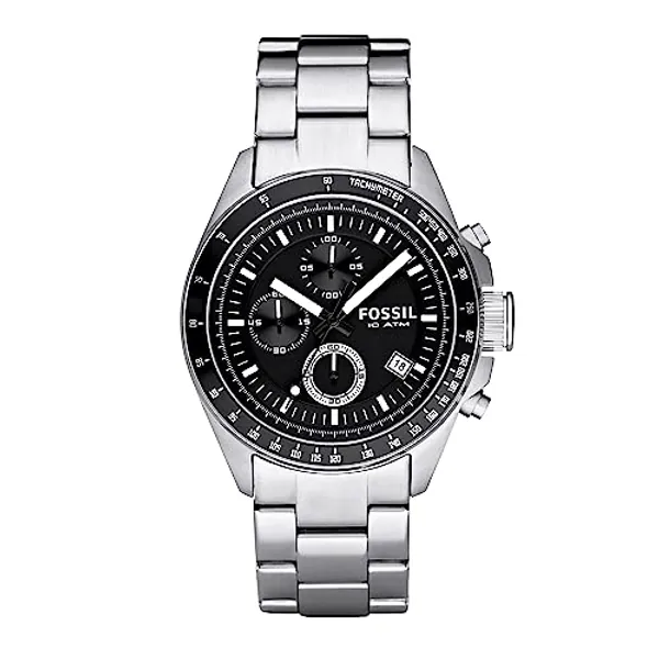 Fossil Men's Decker Quartz Stainless Steel Chronograph Watch
