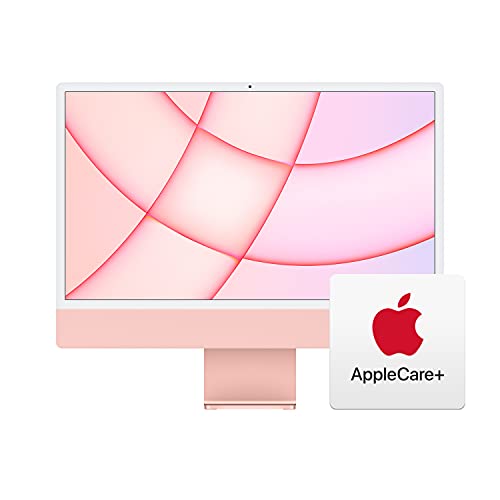 Apple 2023 iMac All-in-One Desktop Computer with M3 chip: 8-core CPU, 10-core GPU, 24-inch Retina Display, 512GB SSD Storage. Works with iPhone/iPad; Pink with AppleCare+ (3 Years) - 10-core GPU - 512GB - Pink - With AppleCare+ (3 Years)
