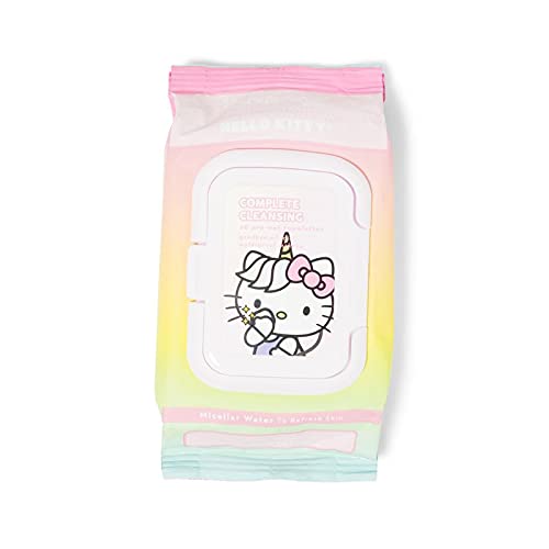 The Crème Shop Korean Cute Gentle and Fresh Advanced Scented Make Up Removal The Crème Shop x Sanrio 20 Pre Wet Towelettes (Hello Kitty Unicorn)