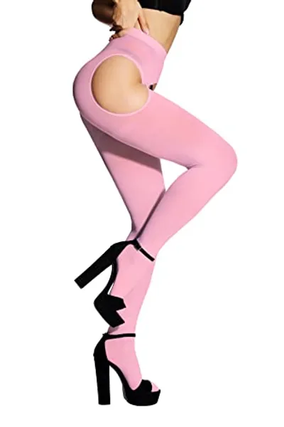 SUREPOCH Suspender Tights for Women Plus Size Garter Belt White Control Top Pantyhose