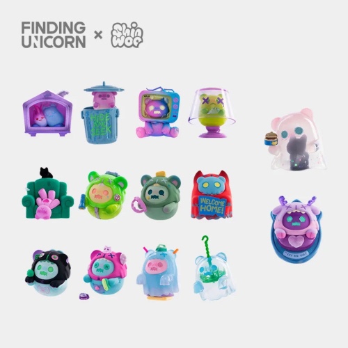 ShinWoo Ghost Bear House Blind Box Series by ShinWoo x Finding Unicorn - Single Blind Box