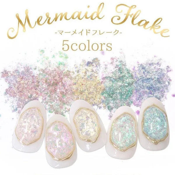 Leafgel Mermaid Glitter Flake | 5 Color Set
