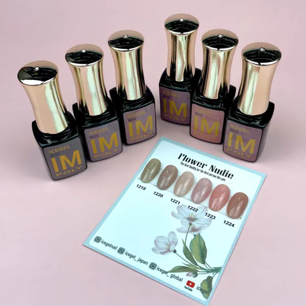 ICEGEL Flower Nudie gel polish | All Colors