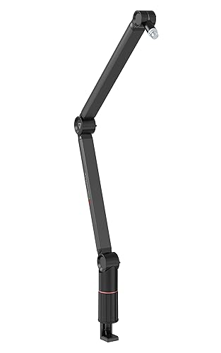 Professional Boom Arm Stand, THRONMAX Flex S5 Mic Stand for Game streaming and Broadcasting/Sturdy and Unıversal Mic Stand - Black