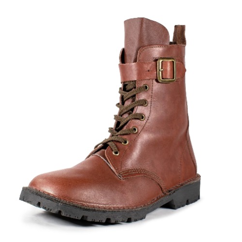 Half Combat Waxi Boot, Cognac Brown | Anti-Track Toffee / Regular / US 8.5 / EU 42