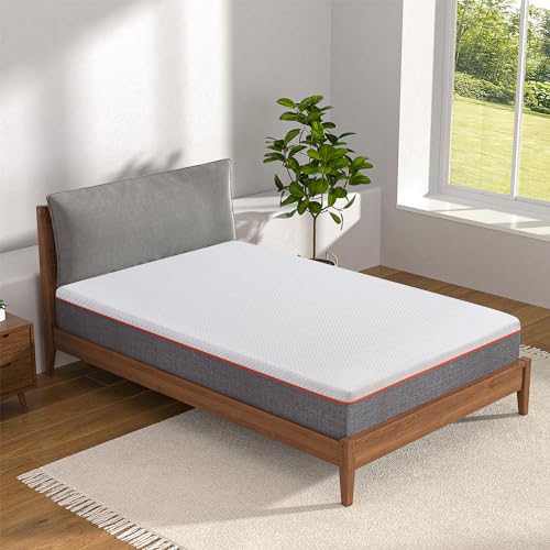 VECELO Charcoal Infused Memory Foam Twin Mattress 8 Inch, Medium Firm Twin Size Bed Mattress with Washable Cover for Twin Bed Frame, Pressure Relieve, Fresh Cooling Comfort - Twin - 8 IN Mattress