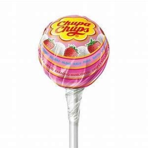 100 x Strawberry and Cream Chupa Chups Lollypops, Ideal Party Bag Filler, Pinata Prize, Easter Egg Hunt Prizes.