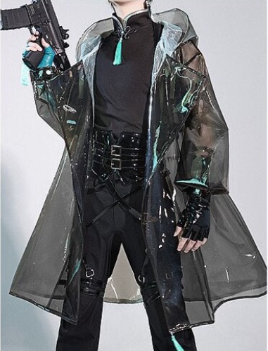 【Ready For Ship】DokiDoki-SR Game Genshin Impact Xiao Cosplay Costume Xiao Cool killer Casual | TPU Coat Only-M