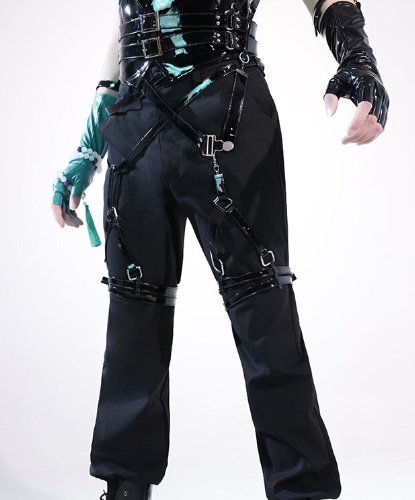 【Ready For Ship】DokiDoki-SR Game Genshin Impact Xiao Cosplay Costume Xiao Cool killer Casual | Other Parts Except Coat-M