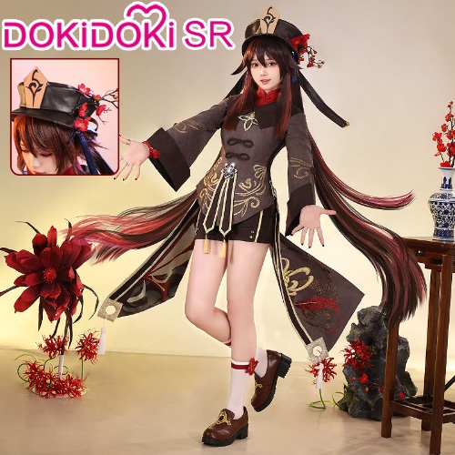 【Ready For Ship】【Size S-XXL】DokiDoki-SR Game Genshin Impact Hutao Cosplay Costume Hu Tao Costume Halloween | Hutao / Costume Only-M