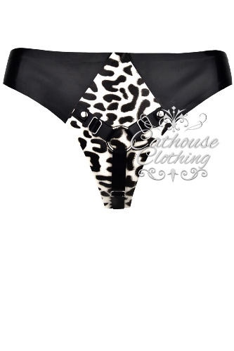BabyLeopard Goddess thong | medium / White