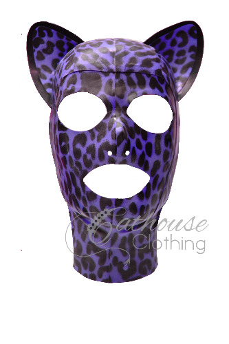 BabyLeopard cat hood | Medium / Aqua blue
