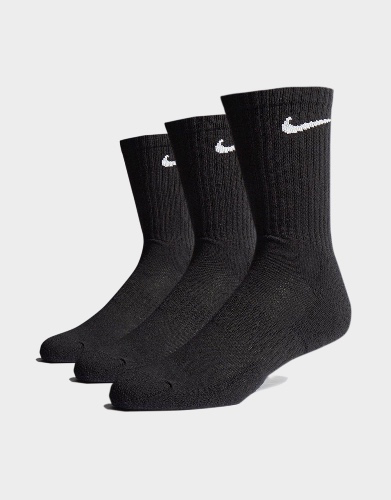 Nike Everday Cotton Cushioned Crew Socks 6 Pack Black/White | M