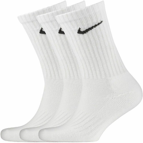 Nike Everday Cotton Cushioned Crew Socks 6 Pack White/Black | M