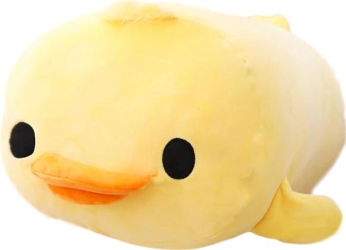 Floppy Duckie Plush (2 COLORS, 2 SIZES) - Yellow / 20" / 50 cm