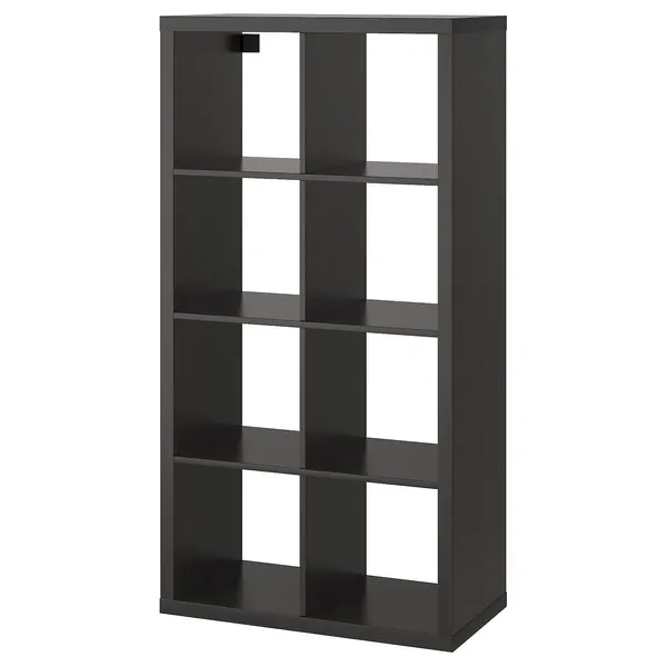 KALLAX Shelf unit - black-brown 30 3/8x57 7/8 "