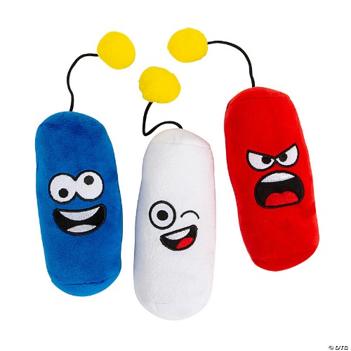 Fourth of July Goofy Face Stuffed Fireworks - 12 Pc.