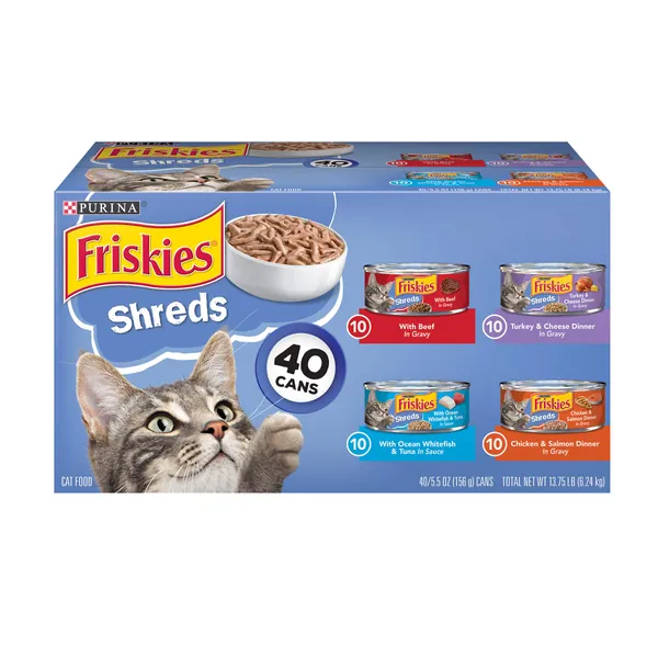 Purina Friskies Canned Wet Cat Food 40 ct. Variety Packs