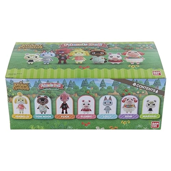 Bandai Shokugan - Animal Crossing: New Horizons Villager Flocked Doll Collection, (Complete Figure Set) (BAN62706) 2.2 inch