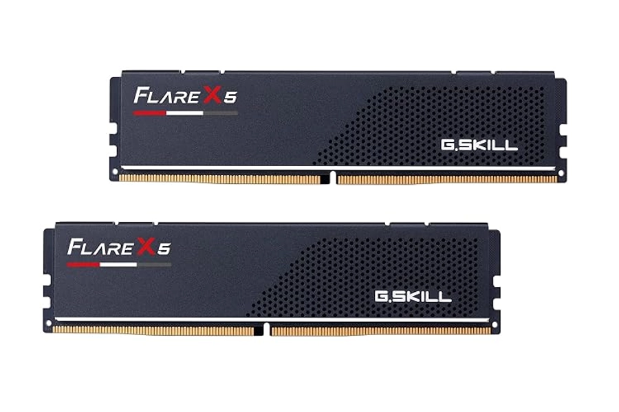 G.Skill Flare X5 Series (AMD Expo) DDR5 RAM 48GB (2x24GB) 6000MT/s CL40-48-48-96 1.35V Desktop Computer Memory UDIMM - Matte Black (F5-6000J4048F24GX2-FX5)