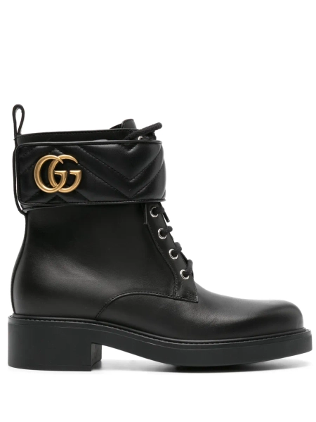 Gucci Double G-plaque combat boots | 36