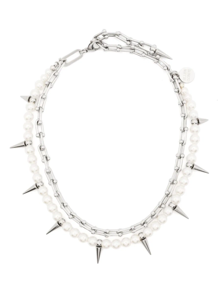 faux-pearl necklace | One Size