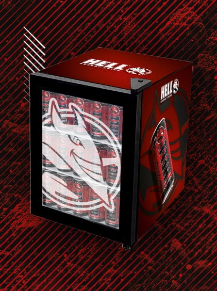 HELL Energy Drink Refrigerator