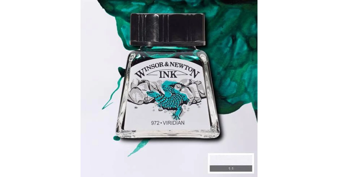 Winsor&Newton tinta, 14 ml - viridian