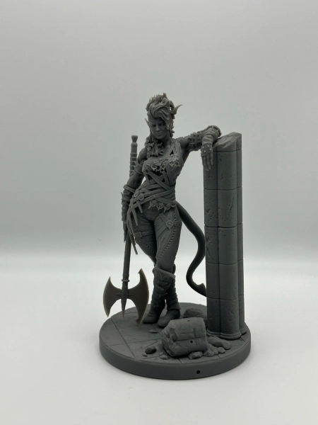 Karlach Tiefling Barbarian Miniature, Unpainted, Torrida Minis, D&D, Tabletop RPG, Pathfinder, Dungeons and Dragons, Baldur's Gate 3 - Etsy