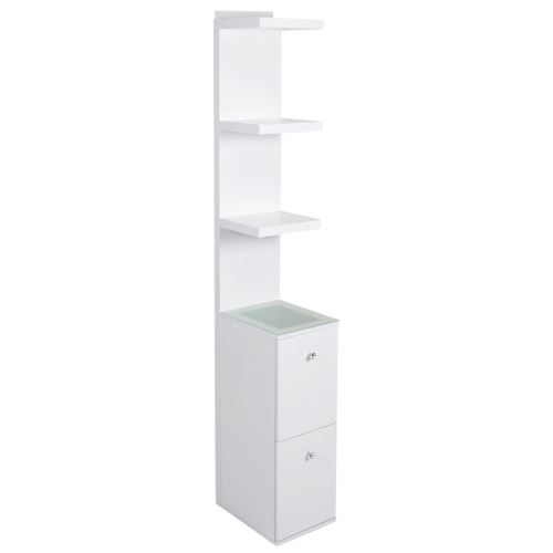 SlayStation® Natalie Column with Drawers | White