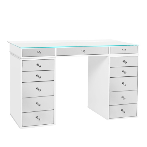 SlayStation 2.0 Mirrored Tabletop + 5 Drawer Units Bundle | Bright White / Plus 2.0