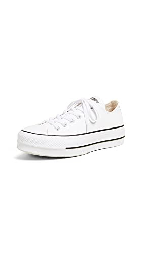 Converse Women's Chuck Taylor All Star Lift Clean Sneaker - 5.5 - White/Black/White